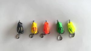 ShareShark | Mồi Câu Cá Giả ShareShark 5 Chiếc Mini Mouse Leiwa Có Nhũ Móc Đôi Chất Liệu Mềm Chuyên Dùng Cho Cá Đen Câu Biển Sông.