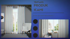 Gorden jendela/pintu Polos Embos elegant/murah FREE HOOK dan TALI