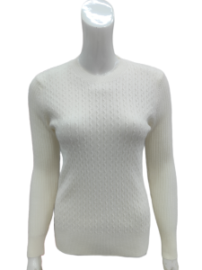 Womens Long Sleeve Wool Knit Base Shirt Low round Neck Elastic Top Spring Autumn Winter New Style Slim Fit Knitted Sweater