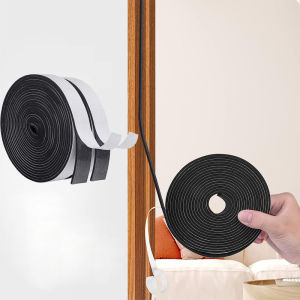 33FT Weather Stripping Door Seal Foam Tape Adhesive High Density Single Sided Closed Cell Door Insulation Weather Strip Window