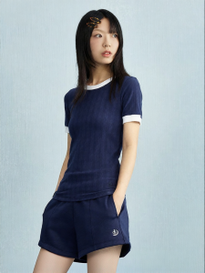 Champion | Contrast Color Fitted Stripe T-Shirt