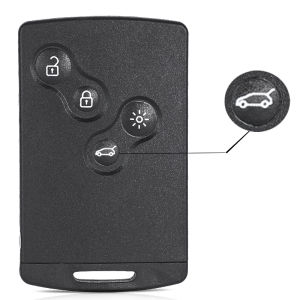 KEYECU 433MHz 7945 /PCF7953 4A Chip Keyless-Go Autostart Hand Free Smart Remote Key Fob for Renault Captur Clio 4 Lutecia Symbol