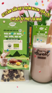 Hỗn hợp hạt hữu cơ Anbio 200g làm sữa hạt nấu kèm cơm