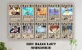 Poster One Piece Bounty/Poster One Piece isi 10pcs ukuran A4. 