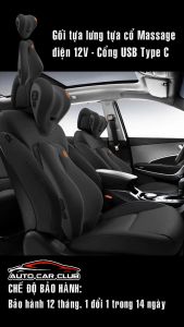 Gối tựa đầu ô tô tựa lưng ô tô có hỗ Trợ Mát Xa cổ và lưng trên Xe Hơi hỗ Trợ Lưng Ghế Mát Xa Lưng cho Tài xế lái xe Du Lịch dân Văn Phòng Tại Nhà