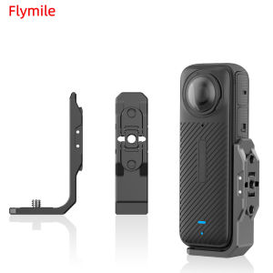 Flymile Expansion Bracket For Insta360 X5/X4 Foldable Mount Adapter L-shaped Horizontal Vertical  Accessories