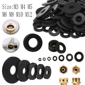 Insulation Flat Washers M3 M4 M5 M6 M8 M10 M12 Black Plastic Sealing Insulation Gasket Rings Kit Gasket For Screw Bolt