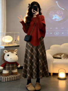 PEIZIXUAN | Autumn Red Dress