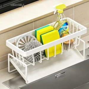 Giá Để Đồ Nhà Bếp Đa Năng Bằng Kim Loại Có/không Có Giá Treo Khăn Khay Đựng Xà Phòng Tự Thoát Nước Không Cần Khoan