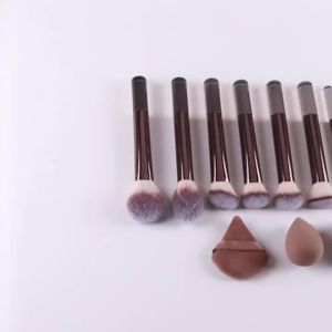 15pcs Makeup Brush Set Including Powder Brush Blush Brush Highlighter Brush Eyeshadow Brush Eyelash Brush Eyeliner Brush