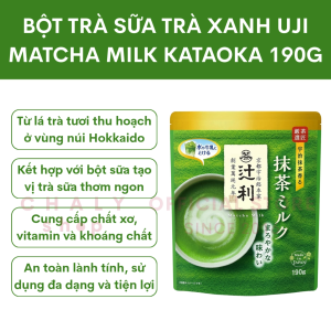Bột trà sữa trà xanh Uji Matcha Milk Kataoka 190g Nhật