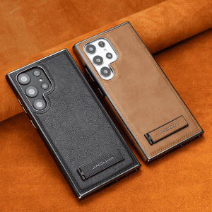 Luxury leather stand Classic shockproof Case for Samsung Galaxy S23 24 25 Ultra