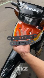 XYZ DUDUKAN PLAT NOMOR DEPAN BELAKANG SUZUKI SATRIA 2TAK