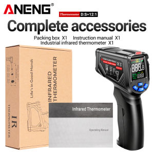 ANENG | ANENG TH06 Digital Infrared Thermometer Full Functions ℃/℉ Switch Emissivity Adjustment Laser Position Industrial Household Temp