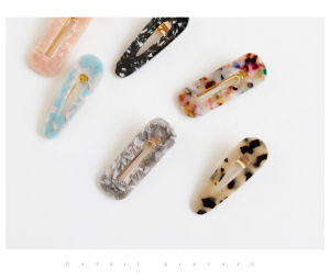 Korean Charm 6cm Acrylic Hair Clip Women Girl Fashion Headwear Hairpins C-001