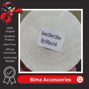 Kertas Resi Label Thermal Barcode Print Paper Roll A6 100x150mm 500Pcs