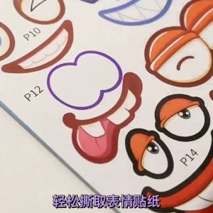 Sticker Activity Book Stikerbook Mainan Edukasi Anak Stiker pengubah wajah binatang yang menyenangkan untuk anak-anak
