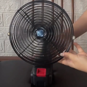 【สินค้านำเข้า】8นิ้ว พัดลมแบตเตอรี่ไร้สาย แบตเตอรี่ 2 ก้อน พัดลมแบตสว่าน พัดลมไร้สายแบตเตอร์รี่ พัดลมพลังสูงแบบพกพา ความจุแบต48V ลมใหญ่ ลมแรง ไม่ต้องเสียบไฟ ใช้ได้หลายสถานที่(ร้านค้าไทย)