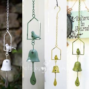 จี้ลมรูปนกน้ำหนักน้ำดื่มเหล็กหล่อ ตกแต่งสวน โรงเรียนอนุบาล ตกแต่งตัวตั้ง จี้ลมติดผนัง สไตล์ชนบท