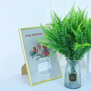 【LOCAL SELLER】1PC- Green Artificial Plants Fern Floral Persian Artificial Potted Grass Plastic Leaves Grass Home Decoration