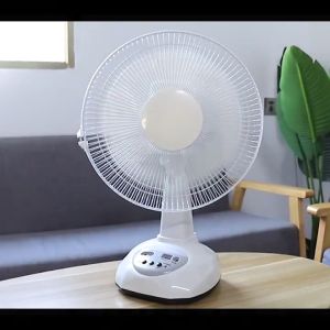 【BUY 1 TAKE GIFT 】 Solar Desk fan Stand fan wall fan with charger  with solar panel 2 LED lights  16 inch  Aluminum products outdoorwaterproof IP67 ample power Strong wind force No noise long service life Used for living room table 30 year warranty