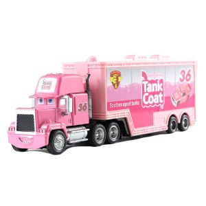 Takara Tomy | Pixar Cars Cool Sister 51 F1 No: 36 Container Truck Alloy Model Cars 1/55 Ratio Die Casting Truck Child Toys Birthday Gifts