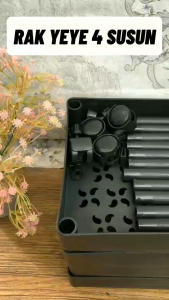 Lemari Penyimpanan Barang 4 Susun Beroda / Storage Rack 4 Tier / Rak Yeye 4 Tingkat Minimalis Untuk Hadiah Pernikahan Ulang Tahun Perabotan Kost Multifungsi / Rak Troli Beroda Serbaguna Simpan Barang -HOMIA