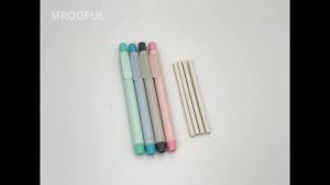 MROOFUL | Creative Pen Shape Press Type Pencil Eraser Set For Student Back to School Sketching Painting Writing Erase Stationery Supplies