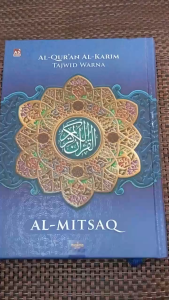 Al Quran AL MITSAQ Tajwid Warna A5 (Biru) - Medina Quran