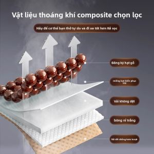 MONLEYTA | Ghế ô tô mùa hè mát mẻ đơn hạt đáy gỗ thông gió thoáng khí hạt gỗ ghế trước bốn mùa đơn giản phong cách đơn giản ghế mát mẻ