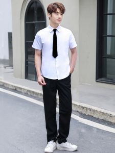 โรงเรียนมัธยม นักเรียน Class ชุดเสื้อแขนยาวเด็กชายพิธีสําเร็จการศึกษา Chorus Performance ชุดมาตรฐาน Fit สไตล์อังกฤษสีทึบ