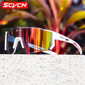 Kapvoe | SCVCN New UV400 Cycling Sunglasses Men Outdoor Sports Road Driving Bike Glasses Mountain Climbing Women Bicycle Cycling Goggles