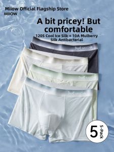 MiiOW | Ice Silk Seamless Silk Pouch Mens Trunks
