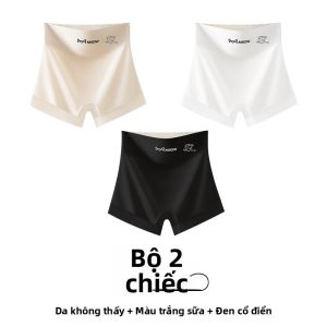 MiiOW | Quần an toàn mùa hè Ice Silk mỏng hai trong một cho phụ nữ Quần đùi nâng hông không đường may mỏng mùa hè quần áo lót