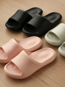 Couples Home Slippers Anti-Slip Indoor Bathroom Slippers Four Seasons Flat Sandals Comfortable Home Shoes EVA Material