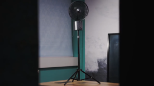 OPOLAR | ATEnge | ROCCIA Oscillating Rechargeable Fan w/Remote Portable Lightweight Super Strong 7 Speeds Outside Pedestal Fan 2 in 1 Unique Design 20000mAh (2*10000mAh) 10 Inch Cordless Battery Operated Fan For Camping Outdoor Lasts 50 Hours