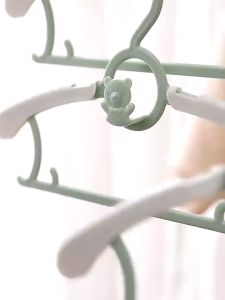 5PCS Extendable Baby Nursery Closet Hanger Space Saving Kids Clothes Hanger for Girl Boy Toddler Kid
