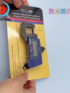 Digital Thickness Gauge Portable Electronic Thickness Gauge Range 0-12mm Caliper Measuring Tool