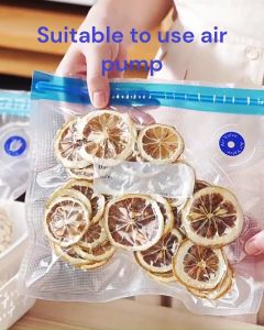 10pcs Reusable Vacuum Food Storage Bag Vacuum Freezer Organizer USB Electrical Air Pump Sealer Machine 食品保鲜袋真空手泵电动