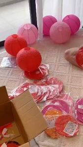 Lampion Kain Polos & Lampion Kain Warna-Warni