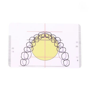 8 Shape Dental Ruler Denture Drawing Alignment Tool Dental Lab Symmetry Measurement Instrument Multifunctional Dental Exam Tool