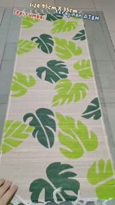 Taplak Meja Ruang Tamu Printing 35x95cm Viral Tenun Minimalis