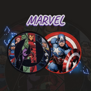 Disney Marvel Official Merchandise Avengers keset kaki anak round diameter 60 cm anti slip motif kartun superhero bulu alas lantai meja bulat dekorasi rumah ruang tamu doormat - NMs