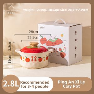 MODERN SWEETHOME | Home Cooking Durable Ceramic Soup Pot