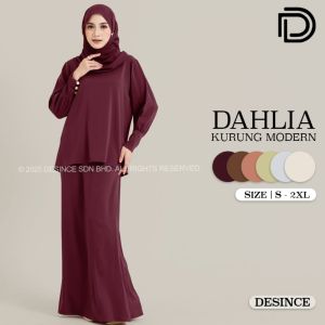 🇲🇾 DESINCE Baju Women Dahlia Kurung Modern Baju Kurung Moden Wanita WW 022