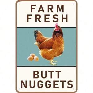 CIFbuy | CIFBUY Funny Retro Farmhouse Rustic Aluminum Wall Art Waterproof Durable Metal Sign for Yard Garden Barn Decor
