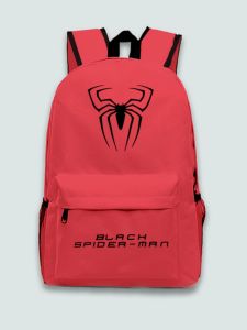 Túi Đeo Vai Đôi Phong Cách Thường Ngày Black Spiderman Villain Quần Áo Học Sinh Thời Trang Túi Xách Tay Đơn Giản Đa Năng