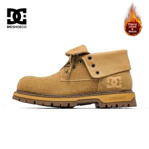 DC Shoes | Winter Short Boots Leather Padded Color: Yellow