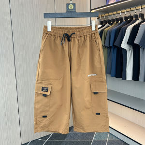 plus Size Workwear Seven-Foot Pants Men Summer Thin Loose Versatile Shorts Men Extra Large Casual Over-Knee Eight-Piece Pants