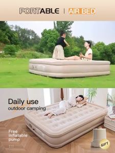 40cm/ 20cm Thick Camping Air Bed Automatic Camping Air Mattress Inflatable Sleeping Pad Tatami Single and Double Queen床垫